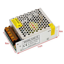 Nuevo AC110V / 220V a DC12V 5A 60W Interruptor fuente de alimentación para LED tira de luz